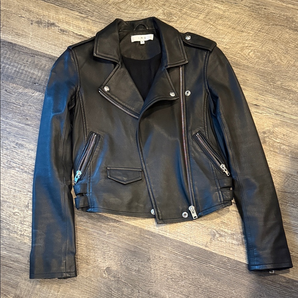 IRO Classic Black Leather Jacket